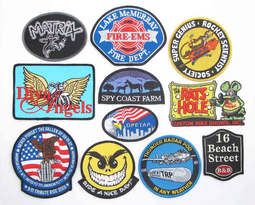 12 Colors Woven Patch Label For Events Souvenir Hats Clothes​