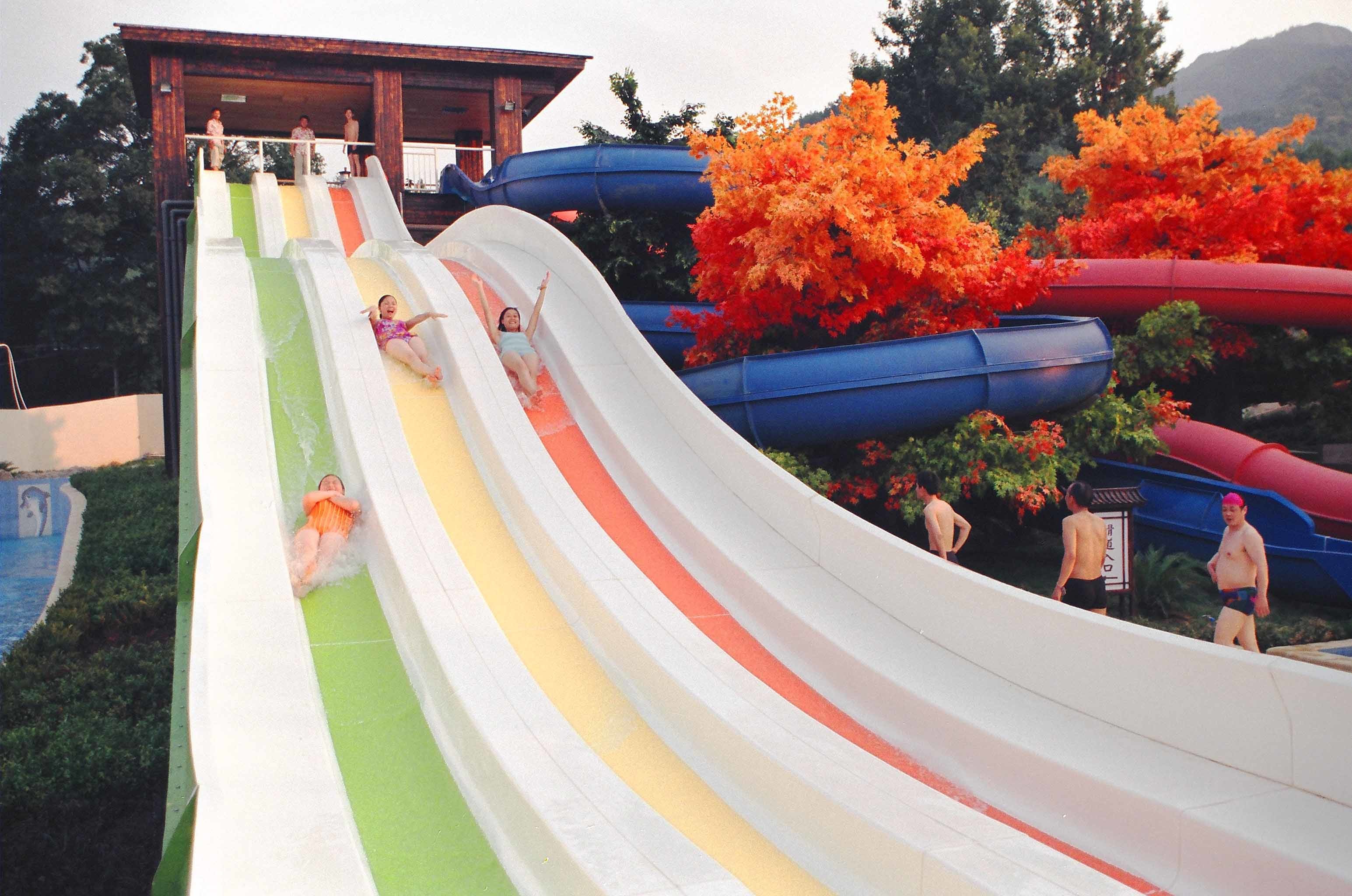 304 Stainless Steel Water Theme Park Waterslide for Hotel / Resorts Used