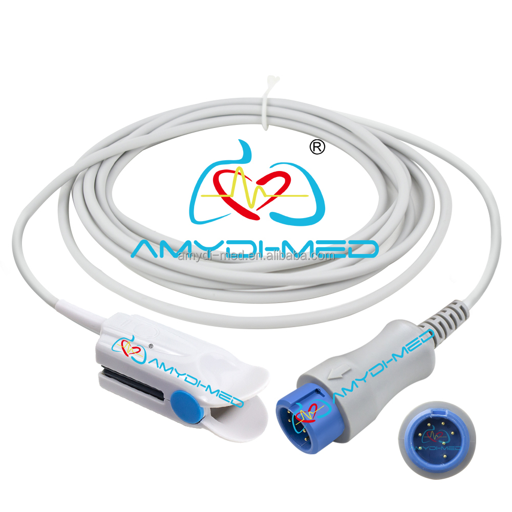 Ultraviolet Light Adult Finger Reusable Spo2 Sensor Pulse Cable Mindray SpO2 Sensor