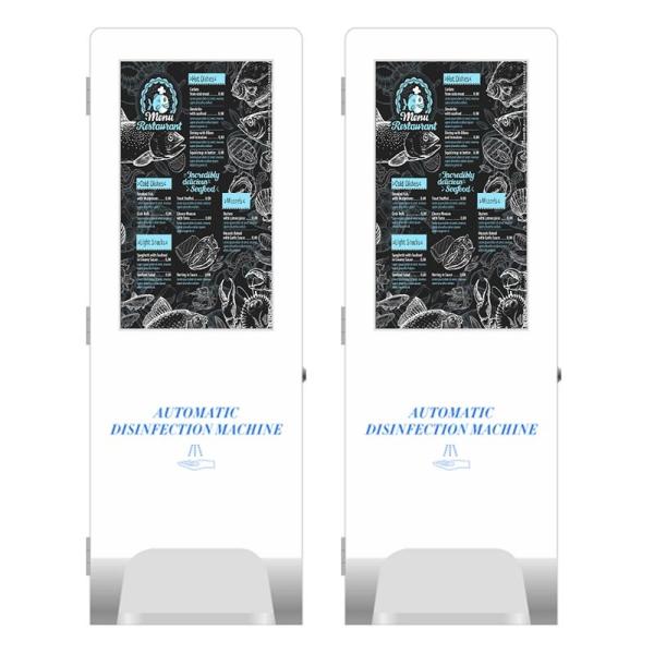 Quality 50000 Hours Life Floor Standing Digital Display Free Wash Hand Sanitizing LCD Displays for sale