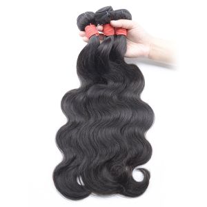 Unprocessed Body Wave Bundles With Closure With Length 8-30" OEM Available