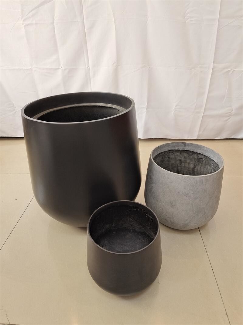 Strong Fiberglass Flower Pots Light Weight GRP Planter Box For Outdoor Indoor Decor