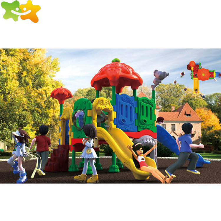 Safe And Durable Plastic Playground Equipment Outdoor Kids Backyard Slide