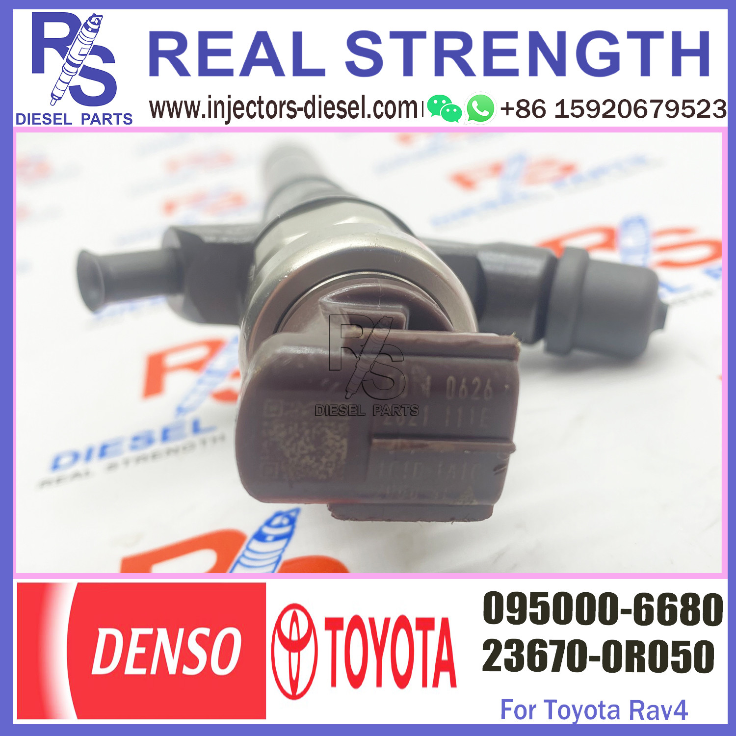 injector nozzle 23670-0R130 23670-09230 injector for Toyota 1AD-FTV 2AD-FTV common rail injector 095000-7320 095000-6680