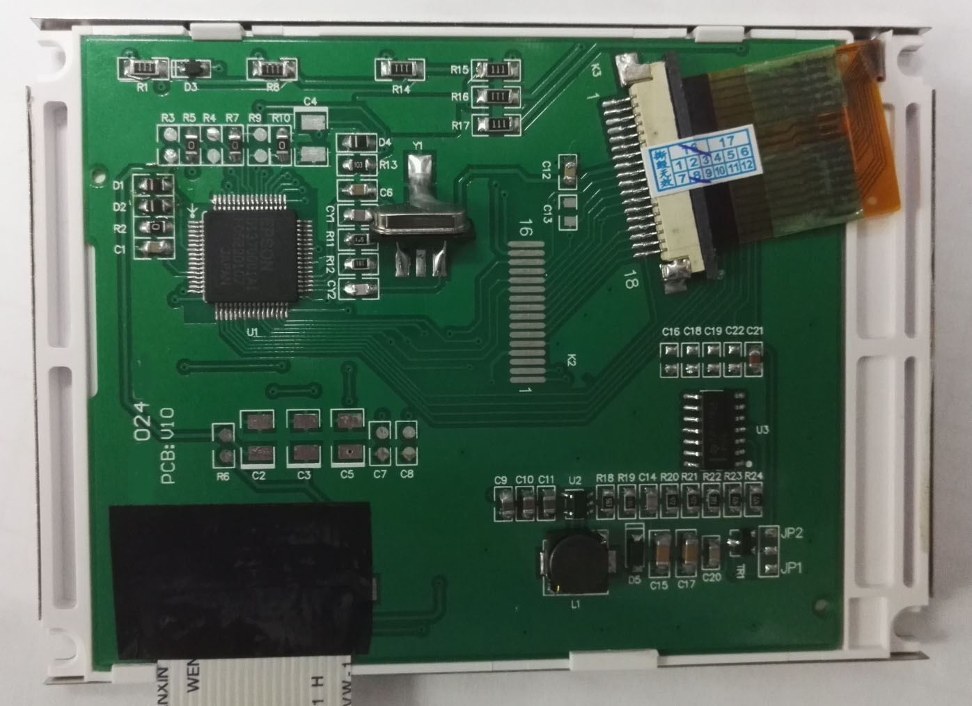 3.8 Inch Dot Matrix Lcd Module STN/Negative/ Transmissive /Blue，Driving IC S1D13700,1/240 Dutiy, 1/12 Bias