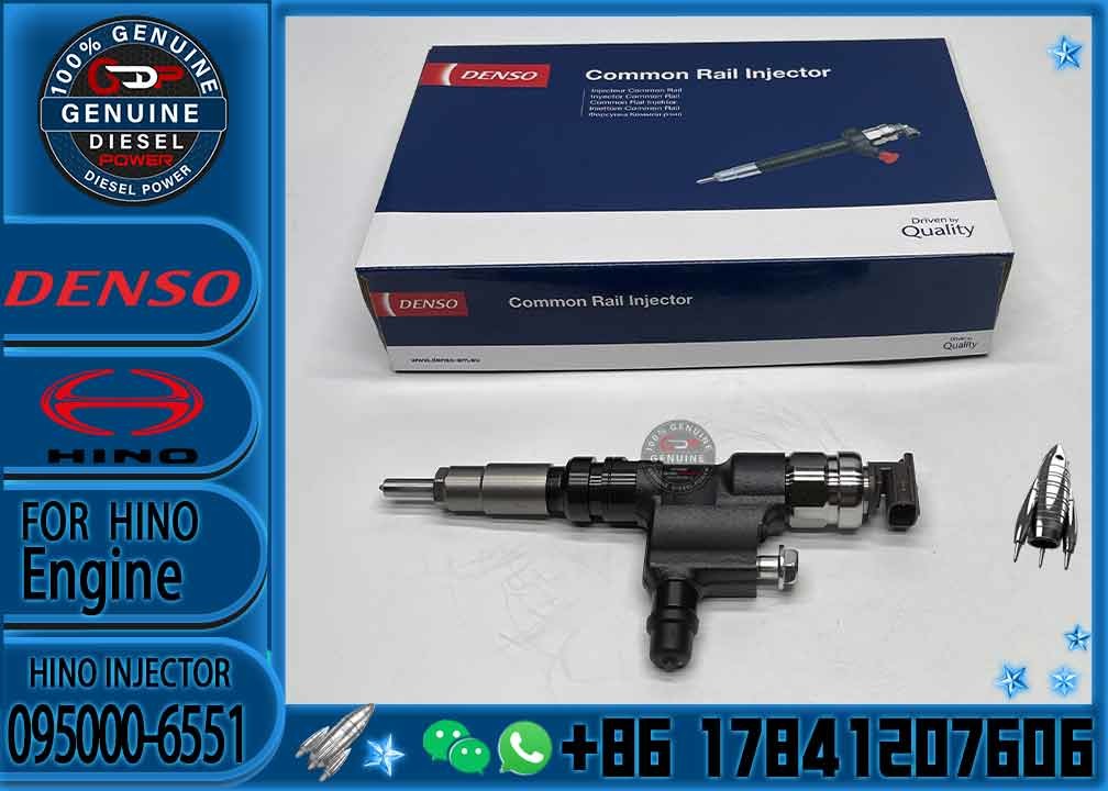 Diesel Fuel Injector common rail fuel injector 23670-E0190 23670-78140 095000-6550 095000-6551 For HINO N04C-TY DUTRO 4.