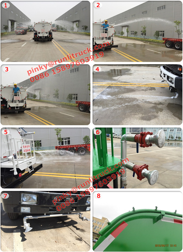 6x4 Beiben Right Hand Drive RHD Water Tanker Truck 18m3 Water Spraying Truck Good Price for Sales