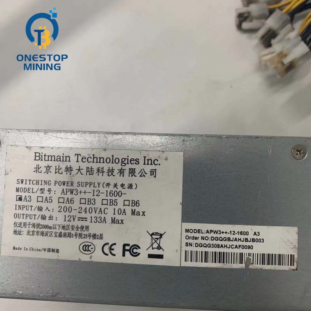 Bitmain Apw3++ 1600w Psu S15 T15 S9i S9j Z9 L3+ L3++ A9 Z1 Bitmain Antminer Z9 Mini Power Supply