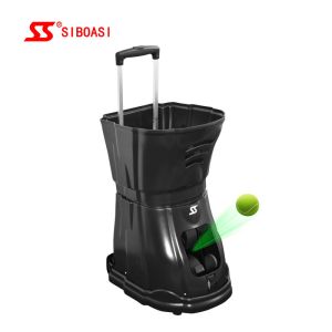 Remote Control Tennis Cannon Ball Machine Topspin And Backspin Adjustment