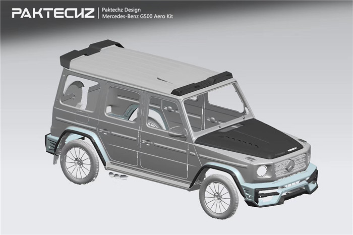 Auto Parts for Mercedes W464 G500 G63 Body Kit W464 G500 G63 Upgraded Paktechz-style Front and Rear Bumper Hoods