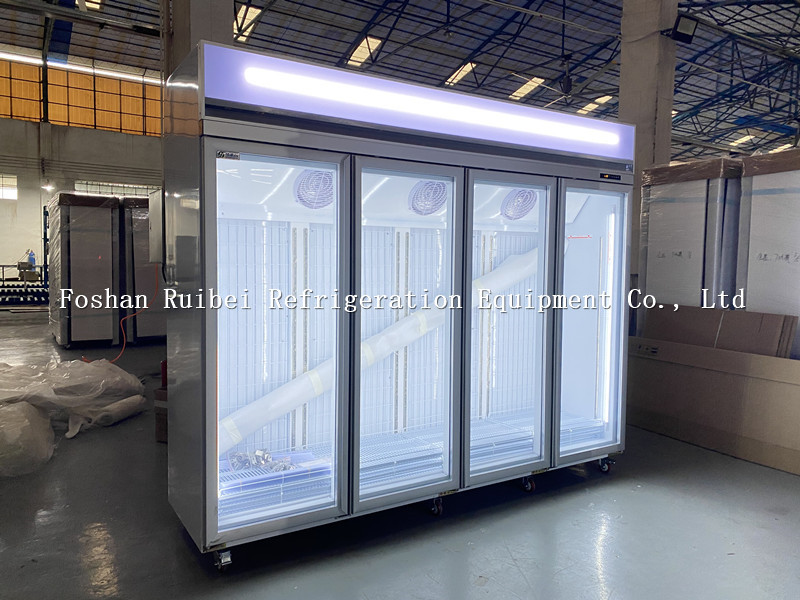 Commercial Beverage Chiller Soft Drink Refrigerator With Glass Door