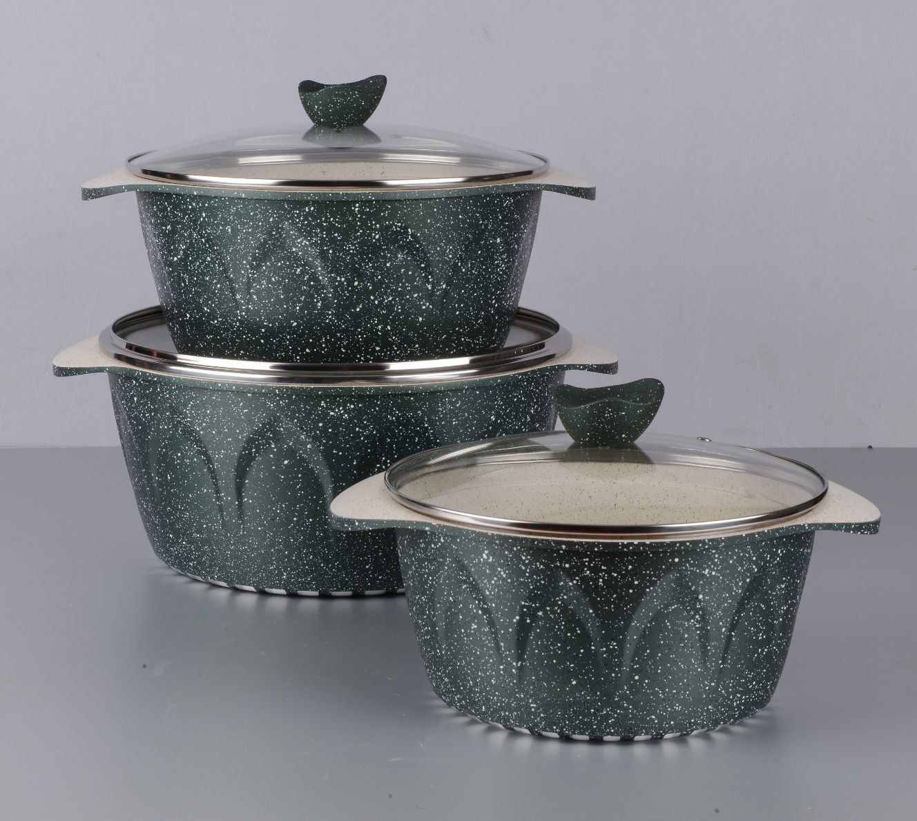 sustainable Aluminum Cookware Set Excellent Thermal Conductivity