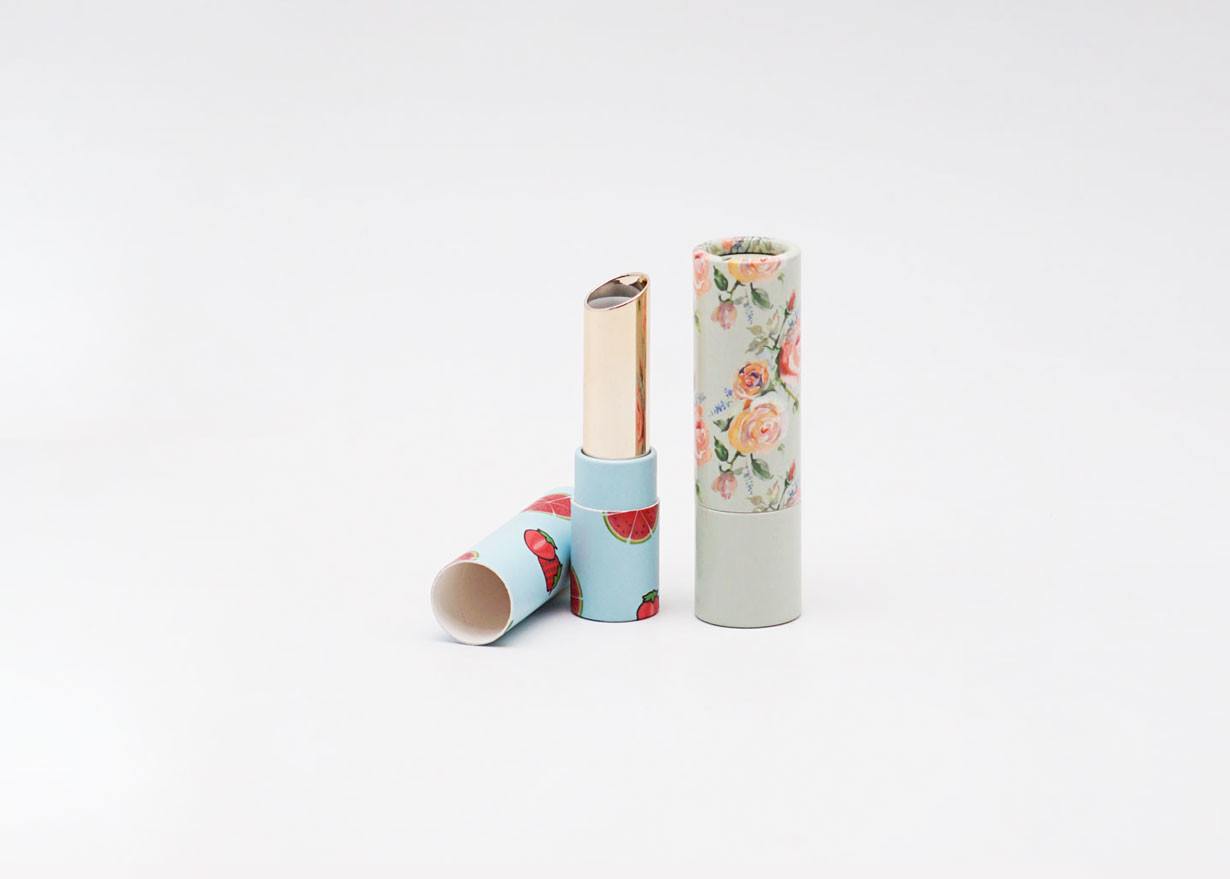 3.5g Paper Refillable Lip Balm Tube Private Label Empty Lipstick Tube