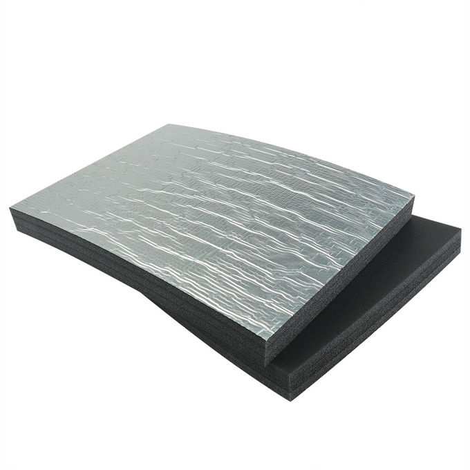 Self Adhesive One Side Fire Retardant Polyurethane Foam Custom With Aluminium Foil