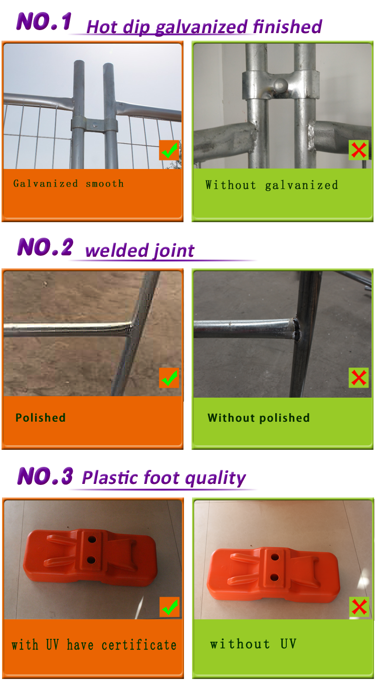 Hot sale construction Australia galvanized temporary fence and fencing,tempory fence