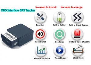  Car OBD 4G GPS Tracker 140Mah OBD2 Diagnostics 12v For Car Plug And Play Manufactures