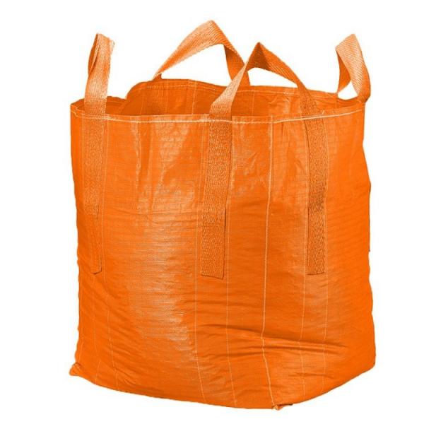 Quality Orange Flat Bottom Super Sack Bag Filling Spout Top / Full Open Top Available for sale