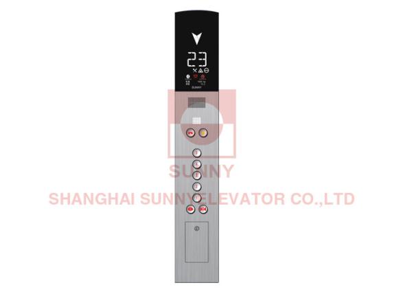 Passanger Lift Round Button Elevator COP / Stainless Steel Control Panel