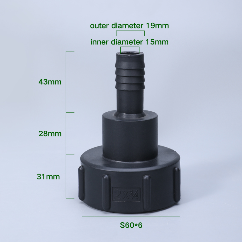 IBC Tank Plastic Container Fittings Adapter Connector Coupling Customized Support OEM