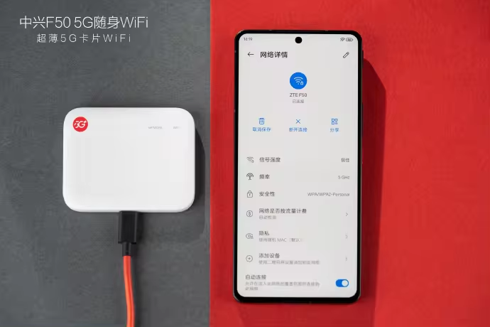 NEW Original ZTE F50 5G Pocket WIFI Router Repeater Sub-6 SA/NSA Outdoor Hotspot DL1.6Gb/s UL 225Mb/s WiFi Sim Card Modem