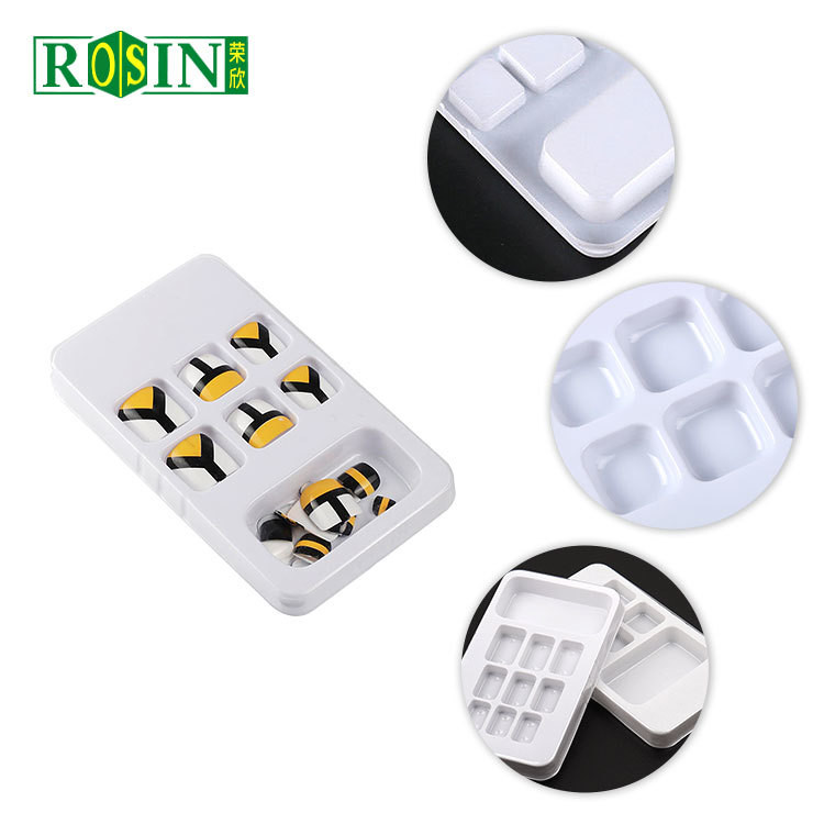 Cosmetic 5 Pairs Fake Nail Packaging Customizable With Transparent Lid