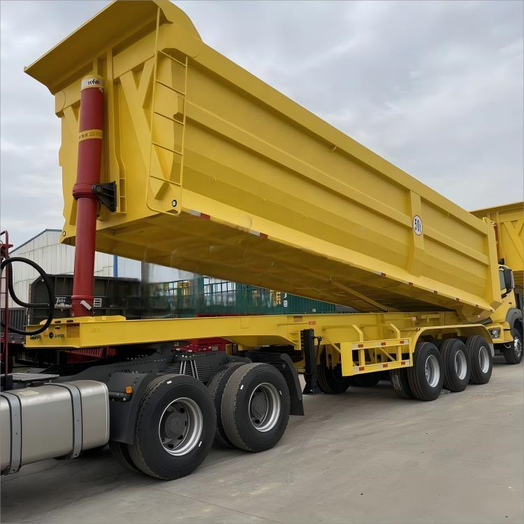 CIMC new brand 350CC 2 3 4 Axle Motorized Tipper Cargo Tricycle Motorcycle Dumper Cargo semi trailer