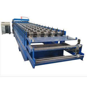 Customized Trapezoidal Panel Double Layer Roll Forming Machine Aluminum