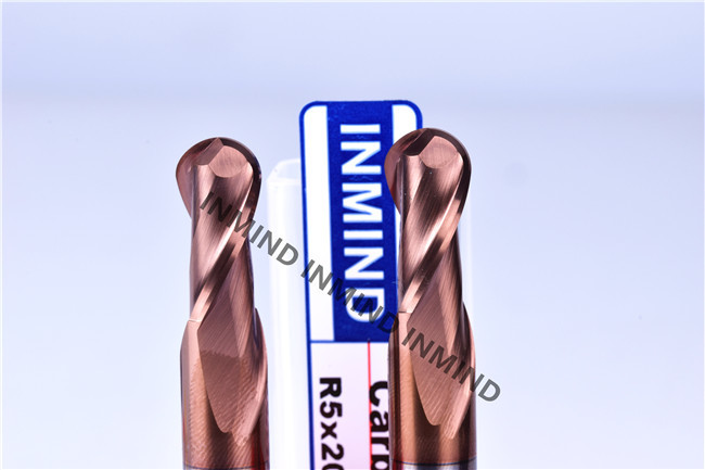 Extra Long Solid Carbide Square Corner Radius End Mill / Aluminum End Mill