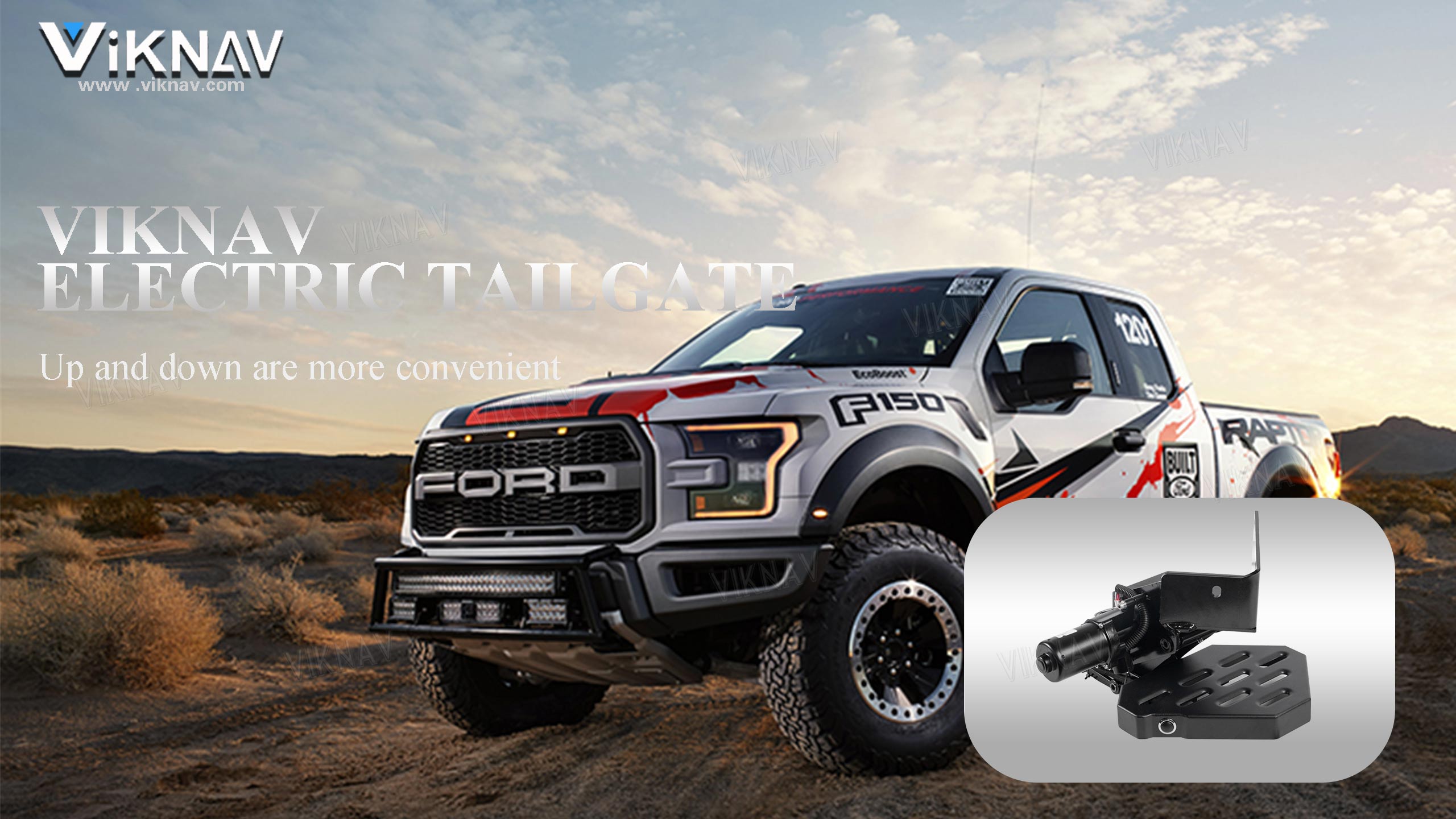 Viknav RearBedstep Retractable Bumper Truck Tailgate Step Suitable for Ford Raptor F150 rear tailgat