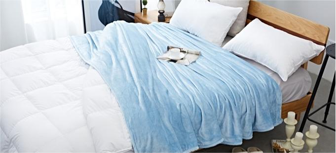 Decorative All-Seasons Leisure Blanket with Added Velvet Coral Cover Flannel Blanket