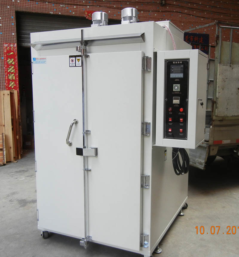 LIYI Rubber Secondary Vulcanization High Temp Oven With Gas Exhaust Fan Mother Child Cart