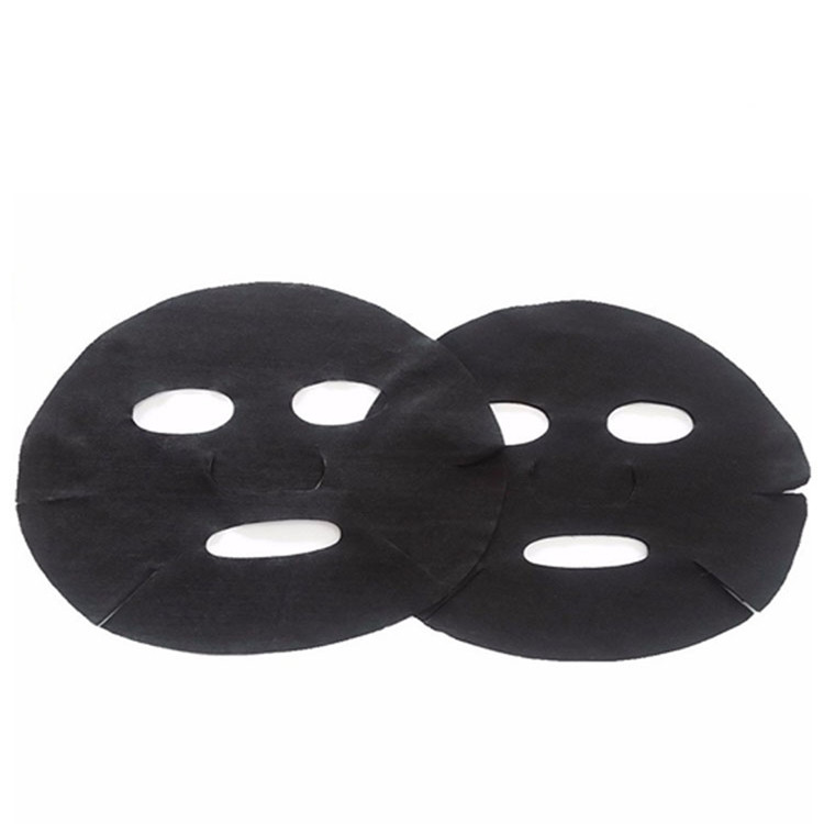 OEM dry 50gsm soft and strong fabric Bamboo charcoal mask face sheet dry bio cellulose face mask