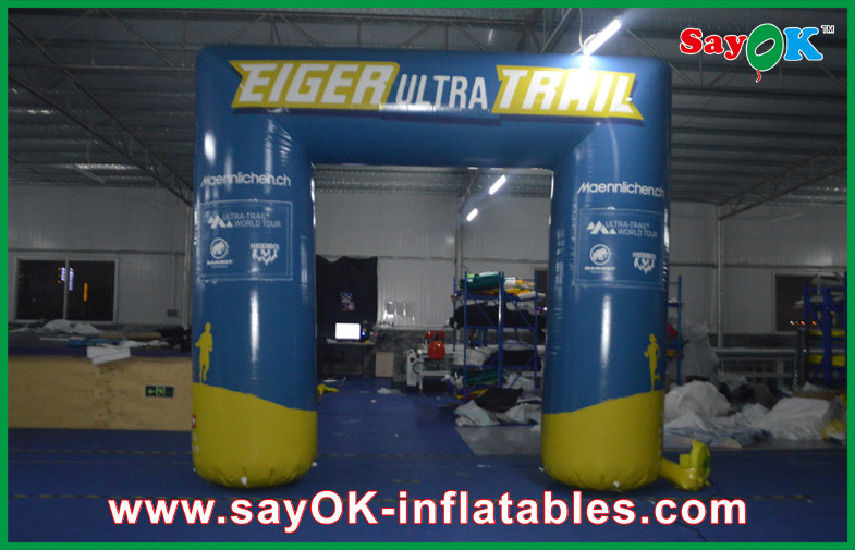 Inflatable Gantry Double Stitching Inflatable Entrance Arch With Logo Printing Hangout 6x3m
