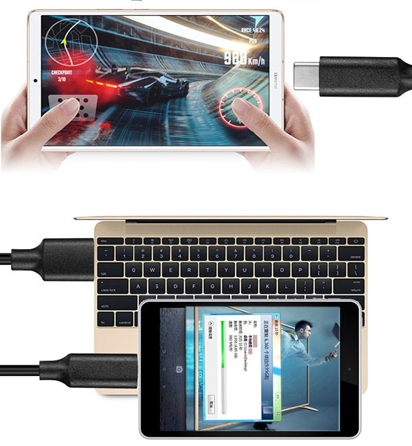 0.2m 10GBbps Usb 3.1 Type C Data Cable 3A60W PD Fast Charging Cable