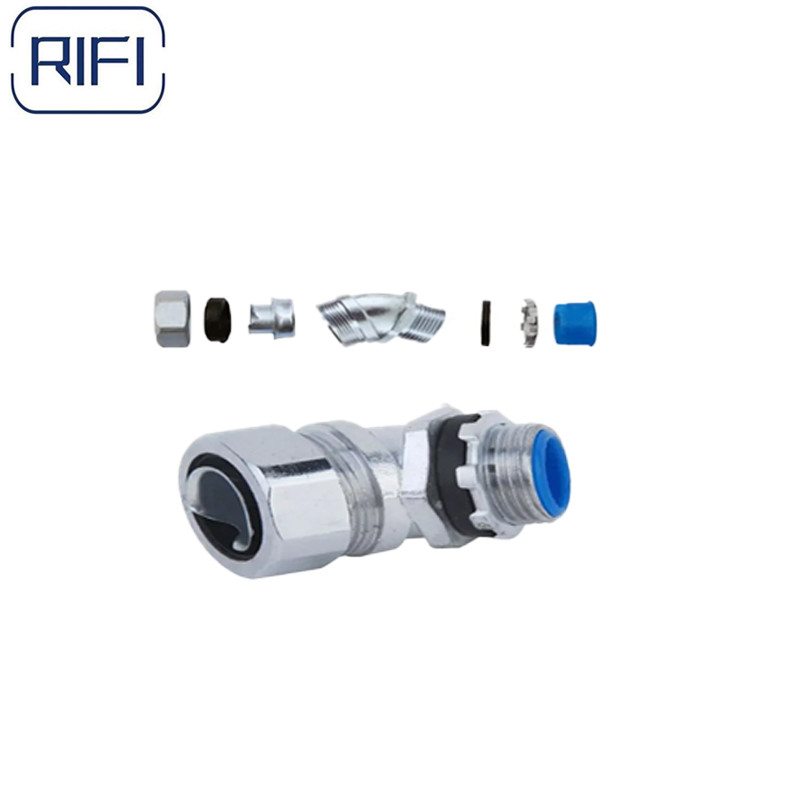 Dwjd Flexible Conduit And Fittings 90 Degree Metal Conduit Connectors Flex To Box