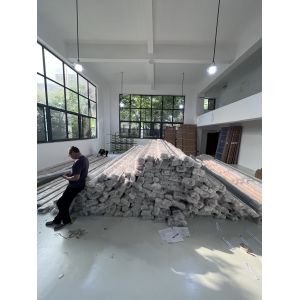 Wall Mounted Retractable Screen Window With Plastic Handle - White