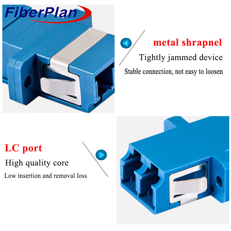 Fiber Optic Adapter LC UPC LC UPC FTTH SM MM Fiber Optic Cable Adapter Simplex Duplex