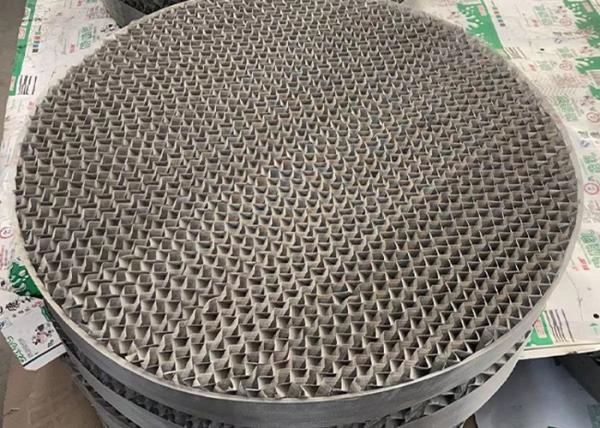 500Y Metal Sheet Structural Packing Material In Distillation Column 5000mm