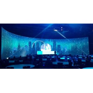 Lightweight Stable Bendable LED Display , Durable Flexible LED Panel Video