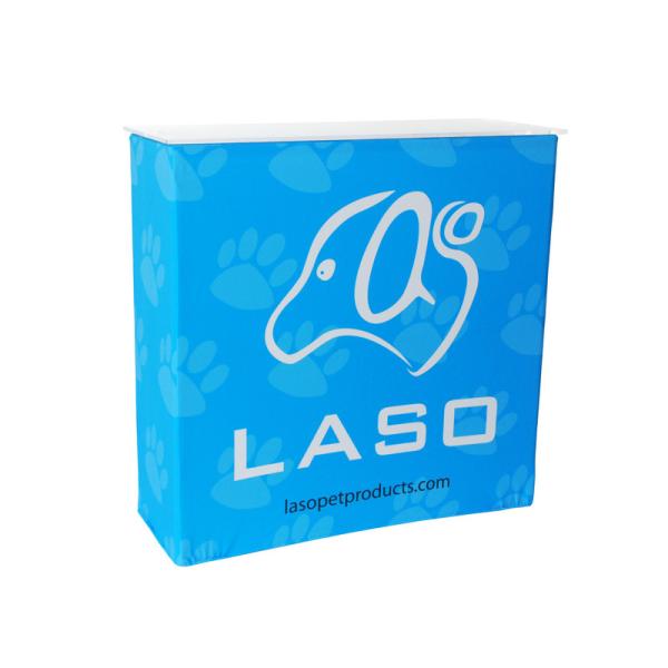 Acrylic Tabletop Fabric Tension Display , Fabric Trade Show Banners With