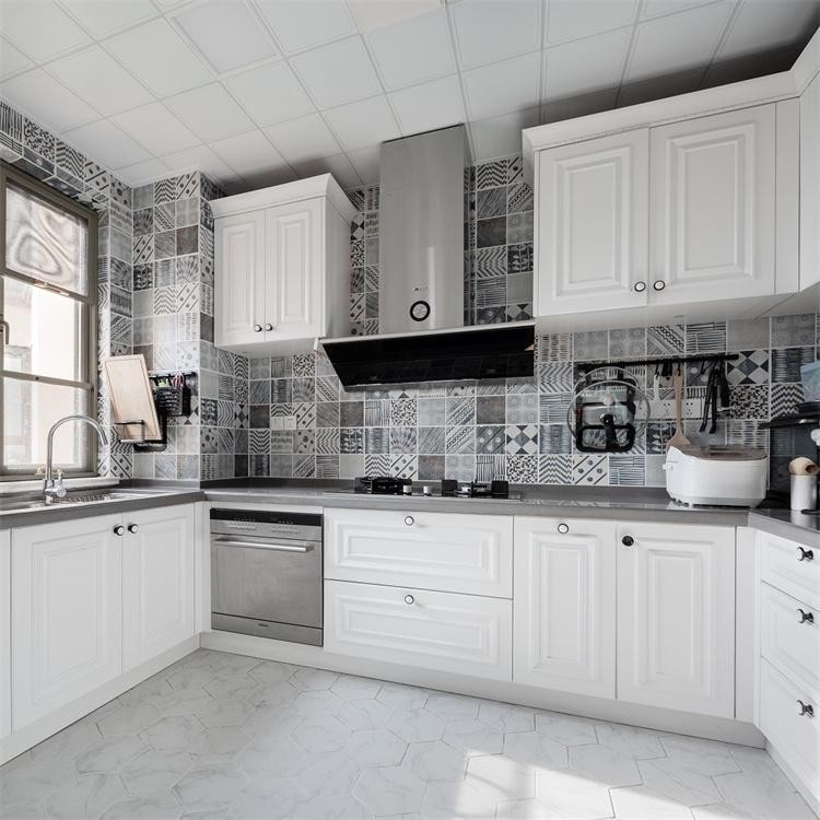 MDF Plywood Door Kitchen Storage Cabinets And Countertops