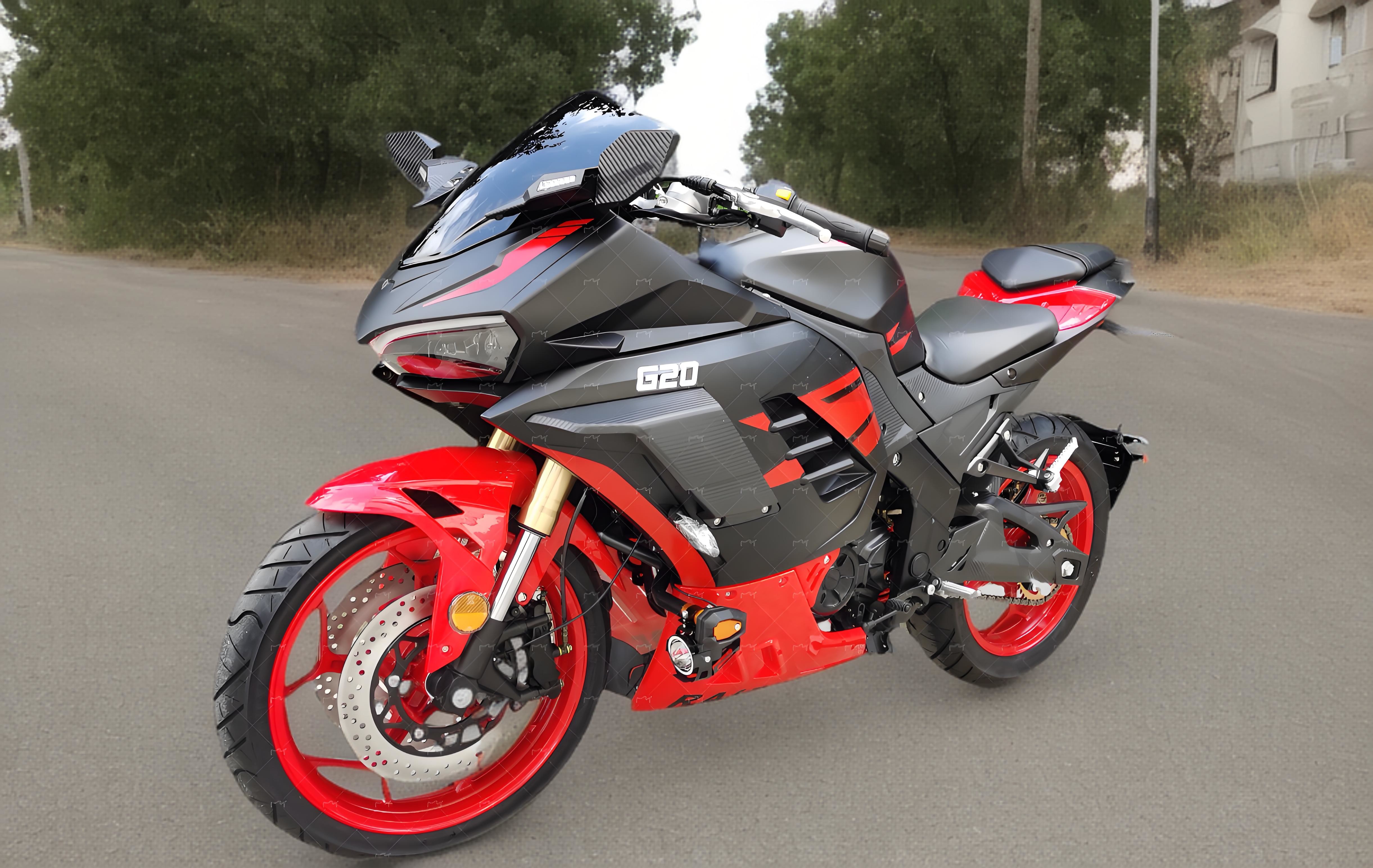 400cc Gasoline Motorcycle Streetbike For Adults Enduro Racing Sportbike With Chain Drive