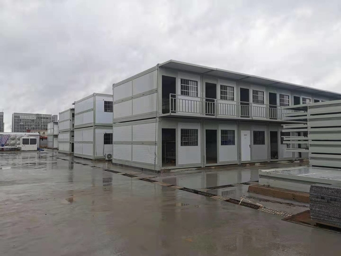 Temporary Fold Out Container Homes , 20ft Prefab Tiny Flat Pack Container Homes