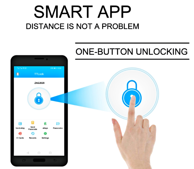 Electronic Digital Keypad Apartment Smart Door Lock For Home AirBNB
