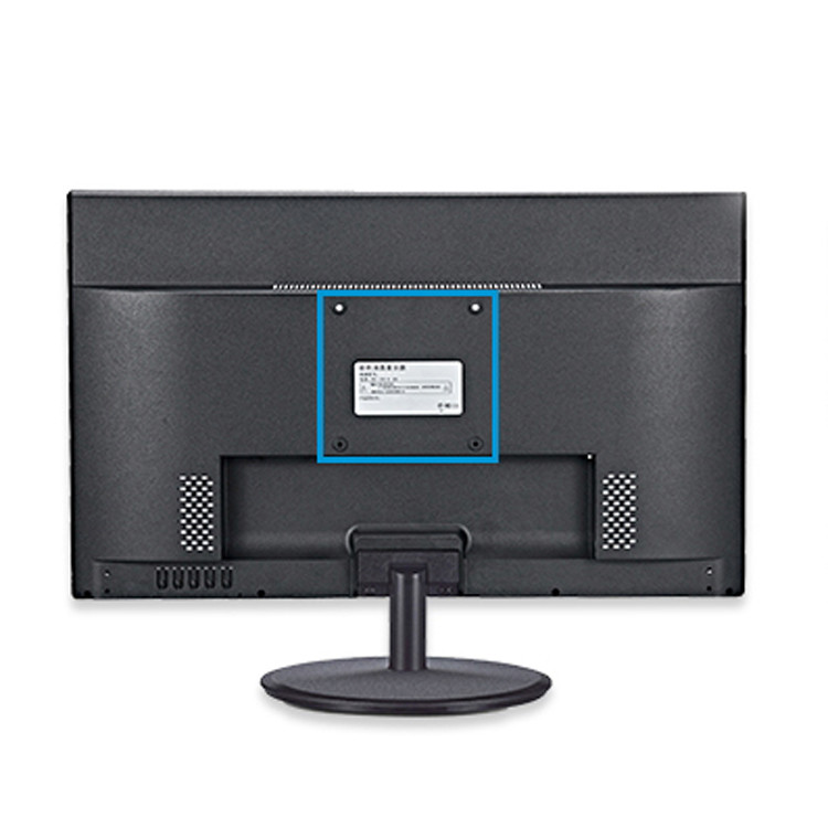 Wall Mounted 5ms 75hz 24 Inch LED Computer Monitors Black White Color