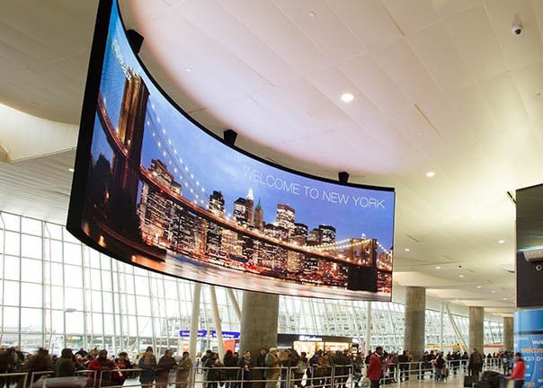 P1.8 Giant Soft Flexible Bendable LED Screen For Advertising Signage
