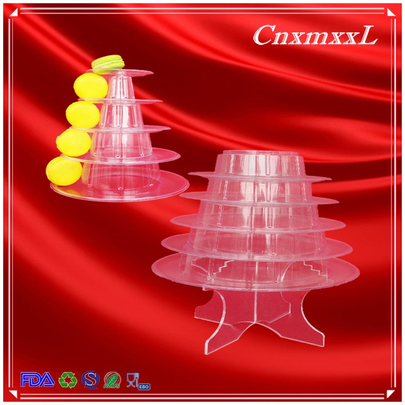 2017 Food grade Macaron Tower Stand Clear Macaron Stand Plastic Macaron tower new with CE certificate