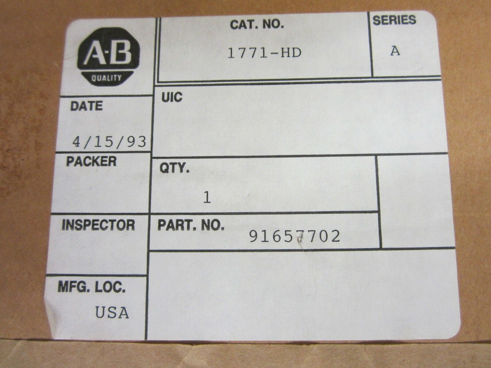 China ALLEN BRADLEY 1771-HD Hand Held Programming Pendant Series A on sale