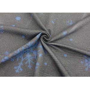 100% polyester fine jacquard knitted mattress fabric snowflake pattern