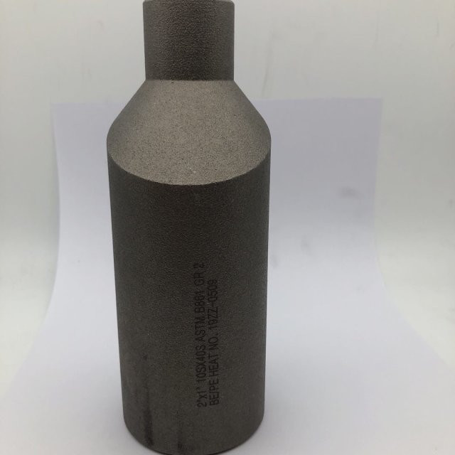 TOBO Titanium Alloy Swage Nipple ASTM B861 GR2 2'' X 1'' SCH10S X SCH40S Forged Pipe Fittings